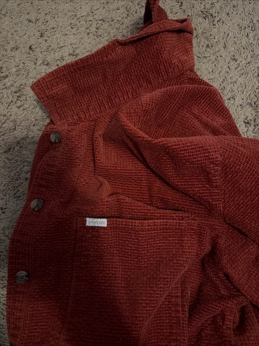 Brixton Women's Rust Red Corduroy Jacket